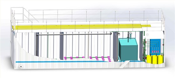 花博会一体化污水处理设备渲染图